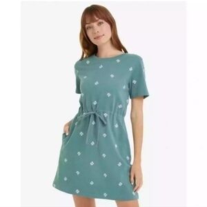 Elegant Teal Floral Dress